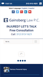 Mobile Screenshot of gainsberglaw.com